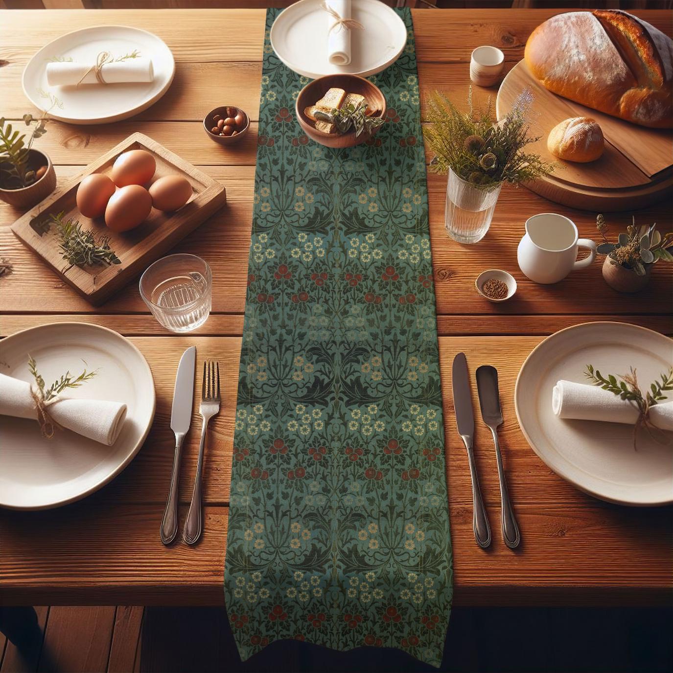 Art Craft William Morris - ウィリアム・モリス アートテーブルランナー - 英国芸術工芸品 ヴィンテージキッチン ダイニングデコレーション