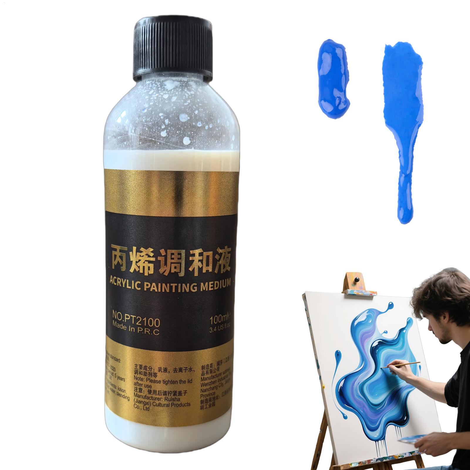 Art Craft Blend - 100ml アクリル流体メディウムペイントシンナー アートアクリルペイントシンナー 教師用 アーティスト用 パレット準備