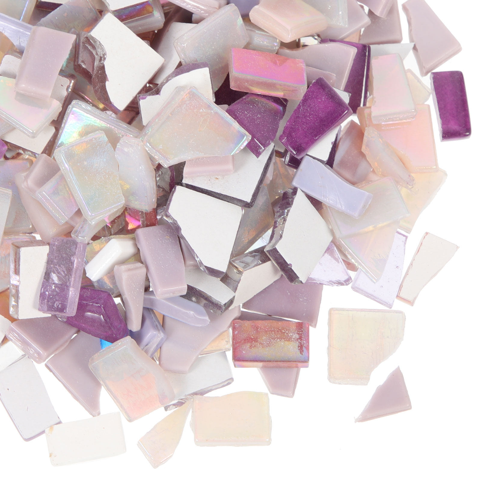 Mosaic Tile Supply - プレミアムガラスモザイクタイル DIYクラフト用品 ホームデコレーション 花瓶装飾 彫刻プロジェクト 不規則な形のガラス片