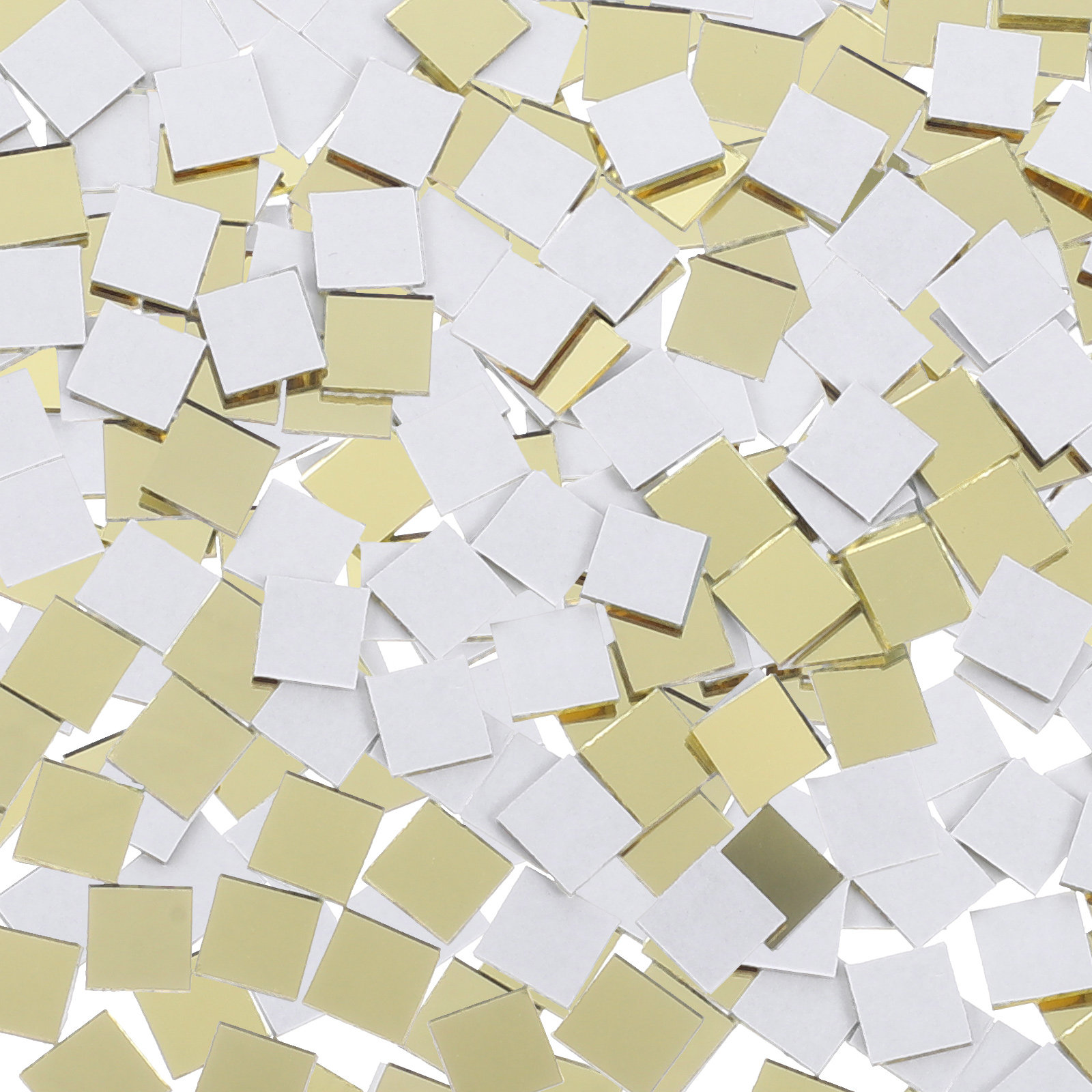 Mosaic Tile Supply - 300枚 モザイクタイル ガラスクリスタル スクエア フラットバック DIYクラフト用品