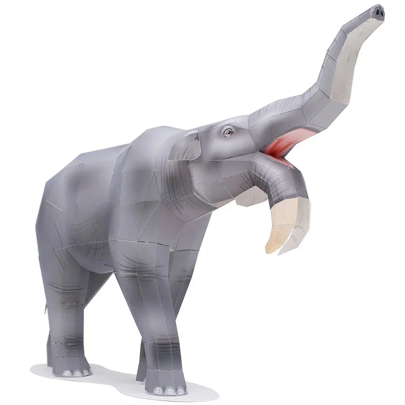 Art Craft Center - ディノテリウム象折り紙アート折りたたみミニ3D紙モデルペーパークラフト動物フィギュアDIY子供大人手作りクラフトおもちゃQD-227