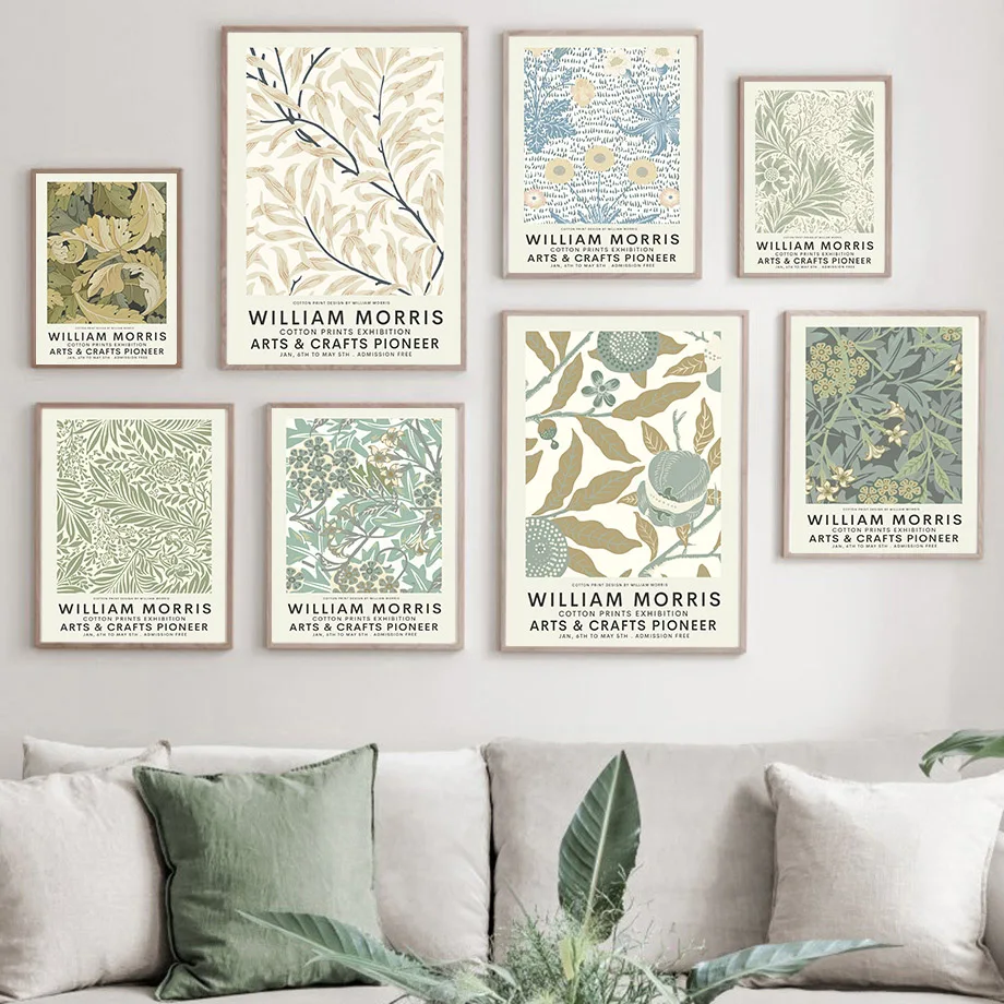 Art Craft William Morris - ウィリアムモリス博物館展示ギャラリー壁アートキャンバス絵画北欧ポスターやプリント壁の写真リビングルームのための Dec