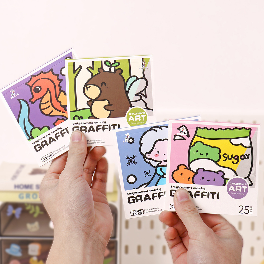漫画ハンディぬりえブック 25 枚ミニ水彩ぬりえブックノート - Art Craft Notebook のレビューと価格