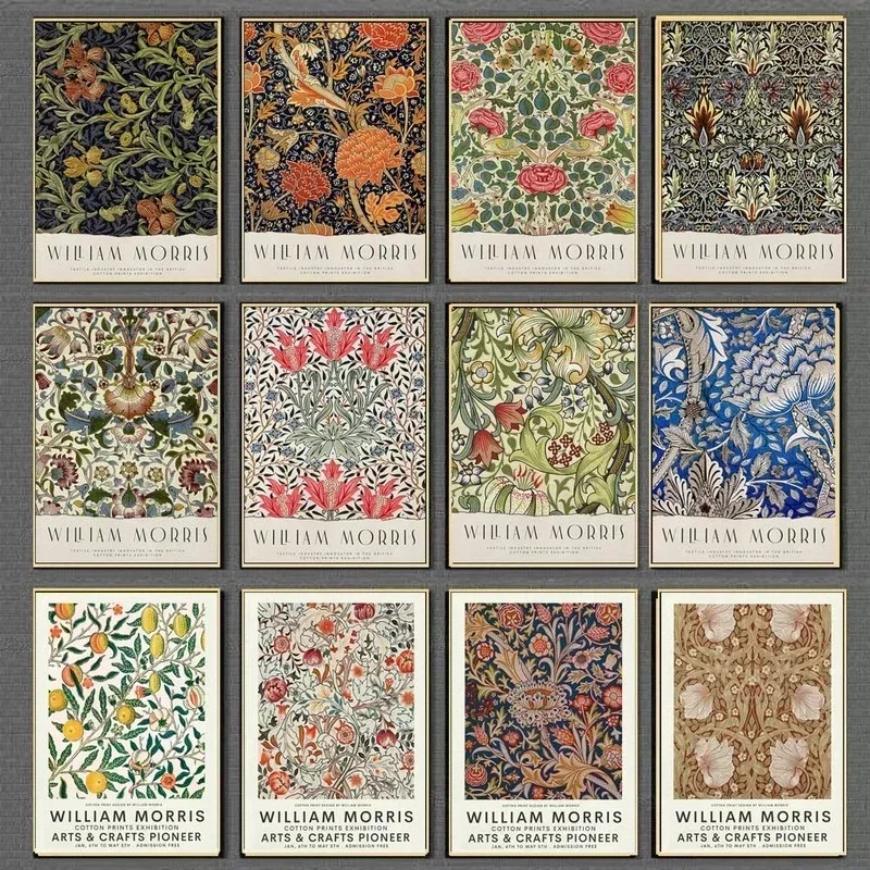 北欧キャンバス絵画ポスター美学HDプリント壁絵ウィリアム・モ - Art Craft William Morris のレビューと価格