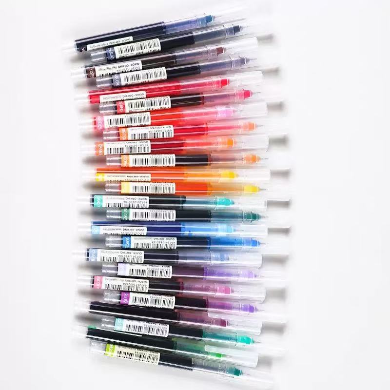 12+1色のストレート液体ゲルペンセット - 学生のノート、 - Art Craft Notebook のレビューと価格