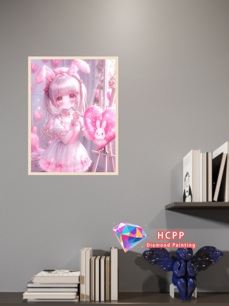 漫画の女の子妖精ダイヤモンド塗装キット正方形ラウンドダイヤモ - Unique Art Craft のレビューと価格