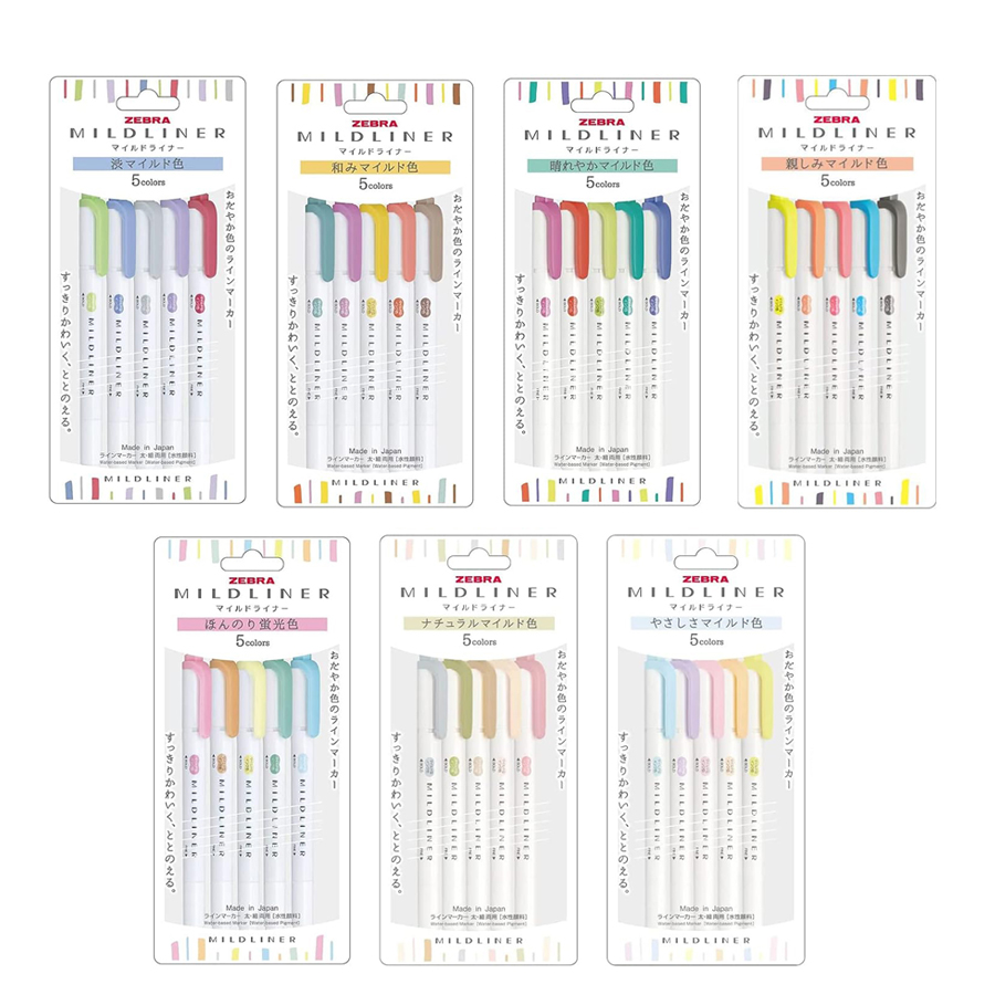 ゼブラ-ダブルチップ、蛍光マーカー、落書き描画、DIYペン、 - Zebra Pen Mildliner のレビューと価格
