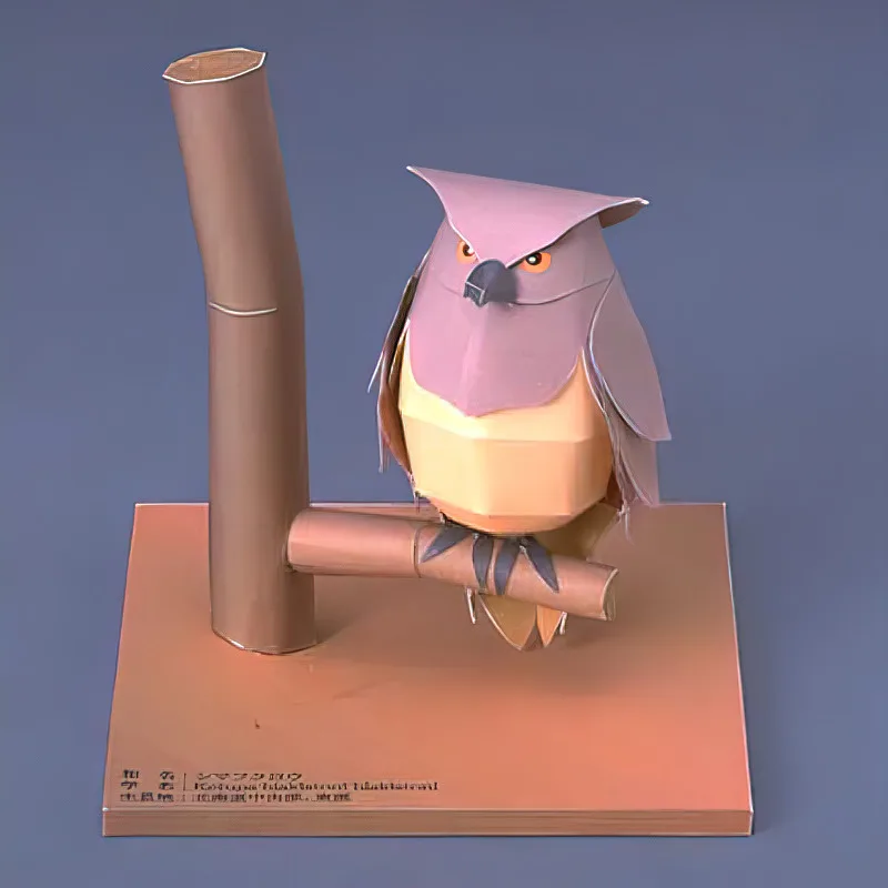 ブラキストンの魚フクロウ折り紙アートミニ3D紙モデル、ペーパ - Art Craft Center のレビューと価格
