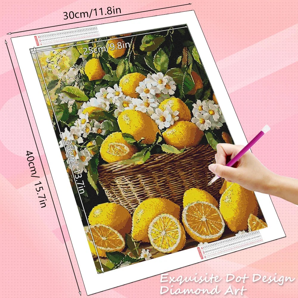 ダイヤモンドモザイク新コレクション レモンフルーツキッチン風 - Unique Art Craft のレビューと価格