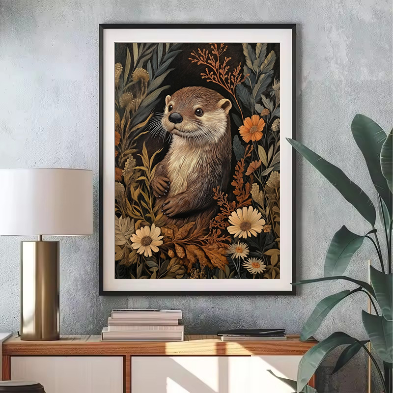 ヴィンテージウィリアムモリスカワウソ孔雀バニーフラワーリーフ - Art Craft William Morris のレビューと価格