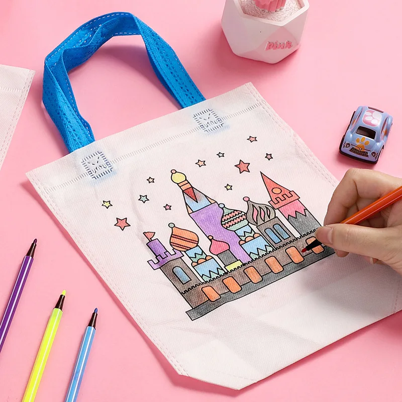 マーカー付きの落書きバッグ,手工芸品,色付きの詰め物,子供の - Art Craft Notebook のレビューと価格