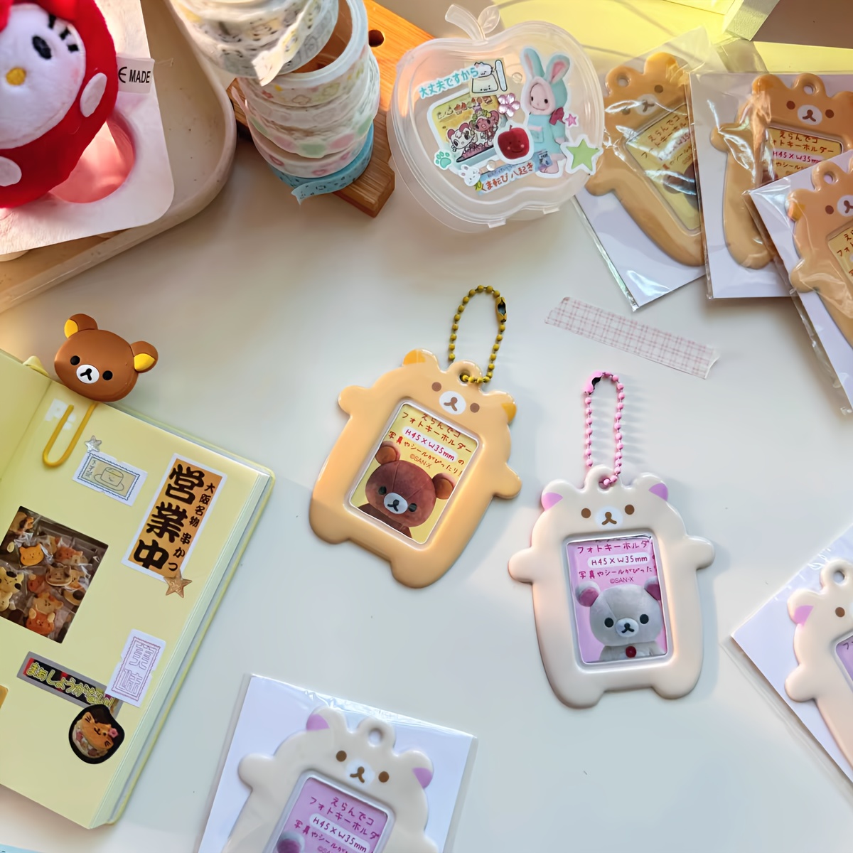 テディベアフォトフレーム 2インチ保護IDケース チェーン付 - Artwork Craft のレビューと価格