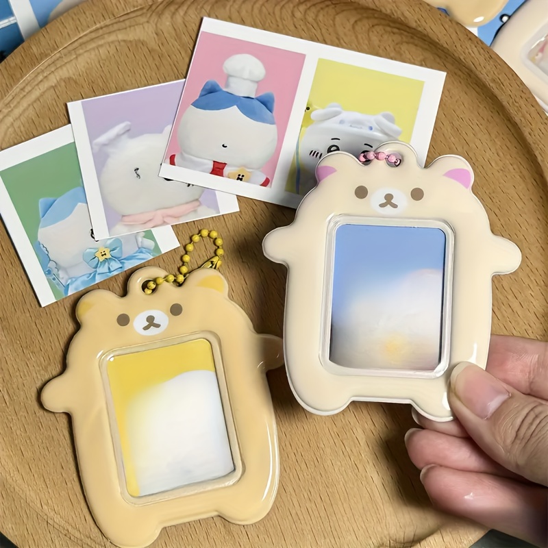 テディベアフォトフレーム 2インチ保護IDケース チェーン付 - Artwork Craft のレビューと価格