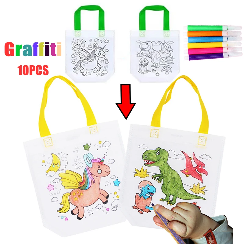 1-10 個セット DIY グラフィティバッグ マーカー付き - Art Craft 5 Year Old のレビューと価格