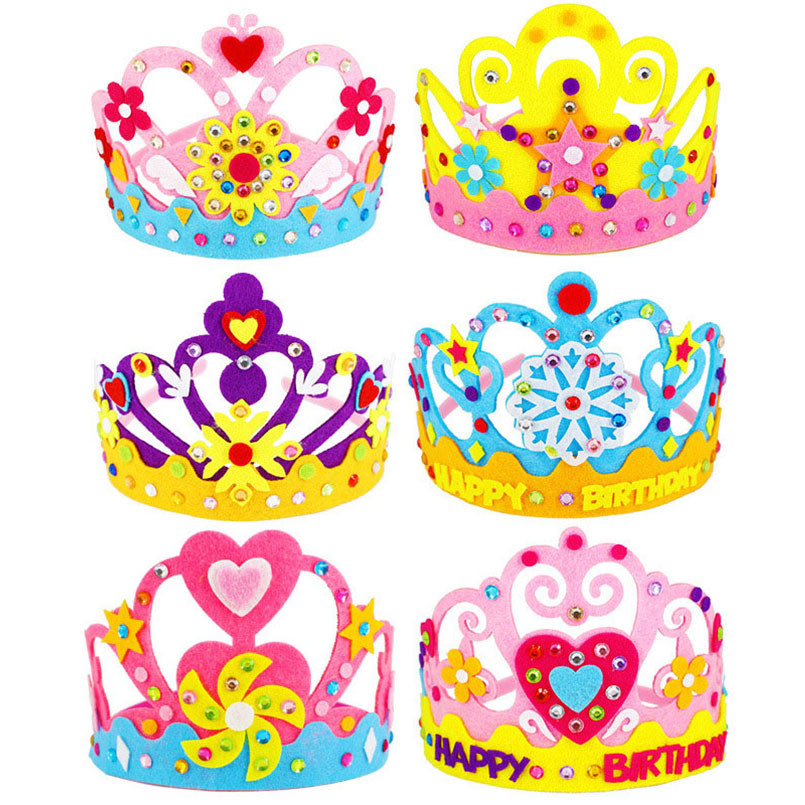 DIY 工芸品おもちゃクラウンクリエイティブ紙スパンコール花 - Art Craft 5 Year Old のレビューと価格