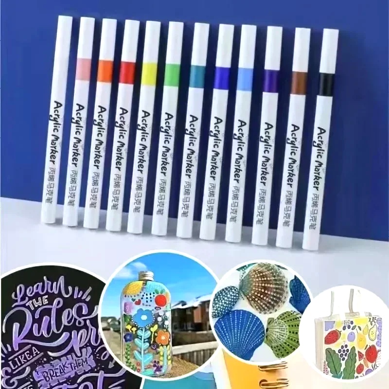ソフトチップアクリルマーカーペンセット 12～60色 鮮やか - Art Craft 5 Year Old のレビューと価格