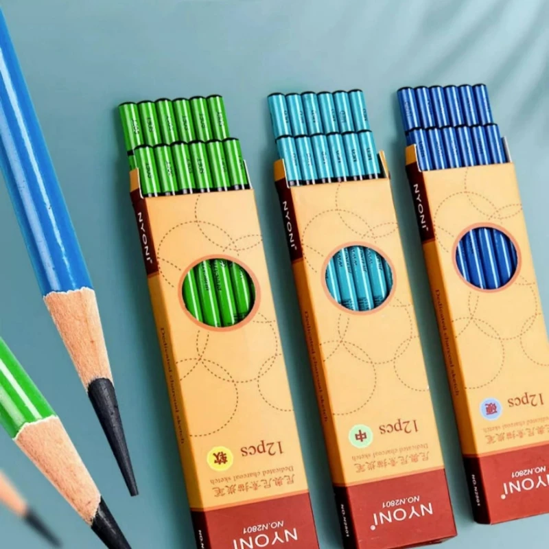 プロのスケッチグラファイトペンシルセット、カーボンペンシル、 - Sketching Charcoal Set のレビューと価格