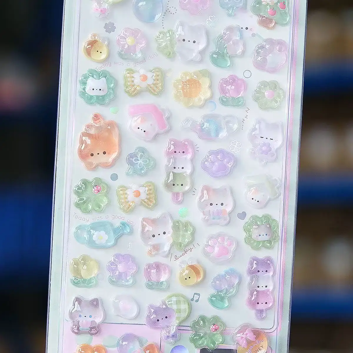=-=2027かわいい3Dゼリーレジンステッカーかわいい漫画 - Art Craft And のレビューと価格