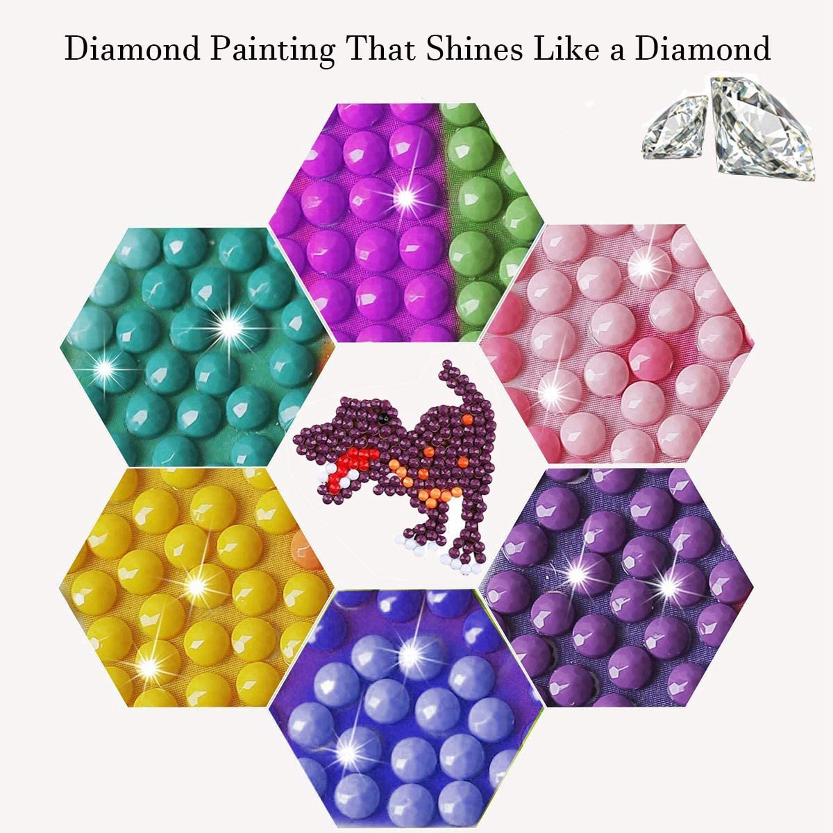 AEE6-子供用5Dペイント絵画セット、DIY動物ペイントス - Art Craft Picture のレビューと価格