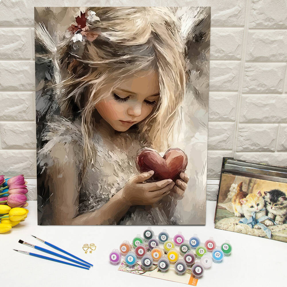 数字による油絵山の風景 DIY デジタル絵画家の木の風景写真 - Unique Art Craft のレビューと価格
