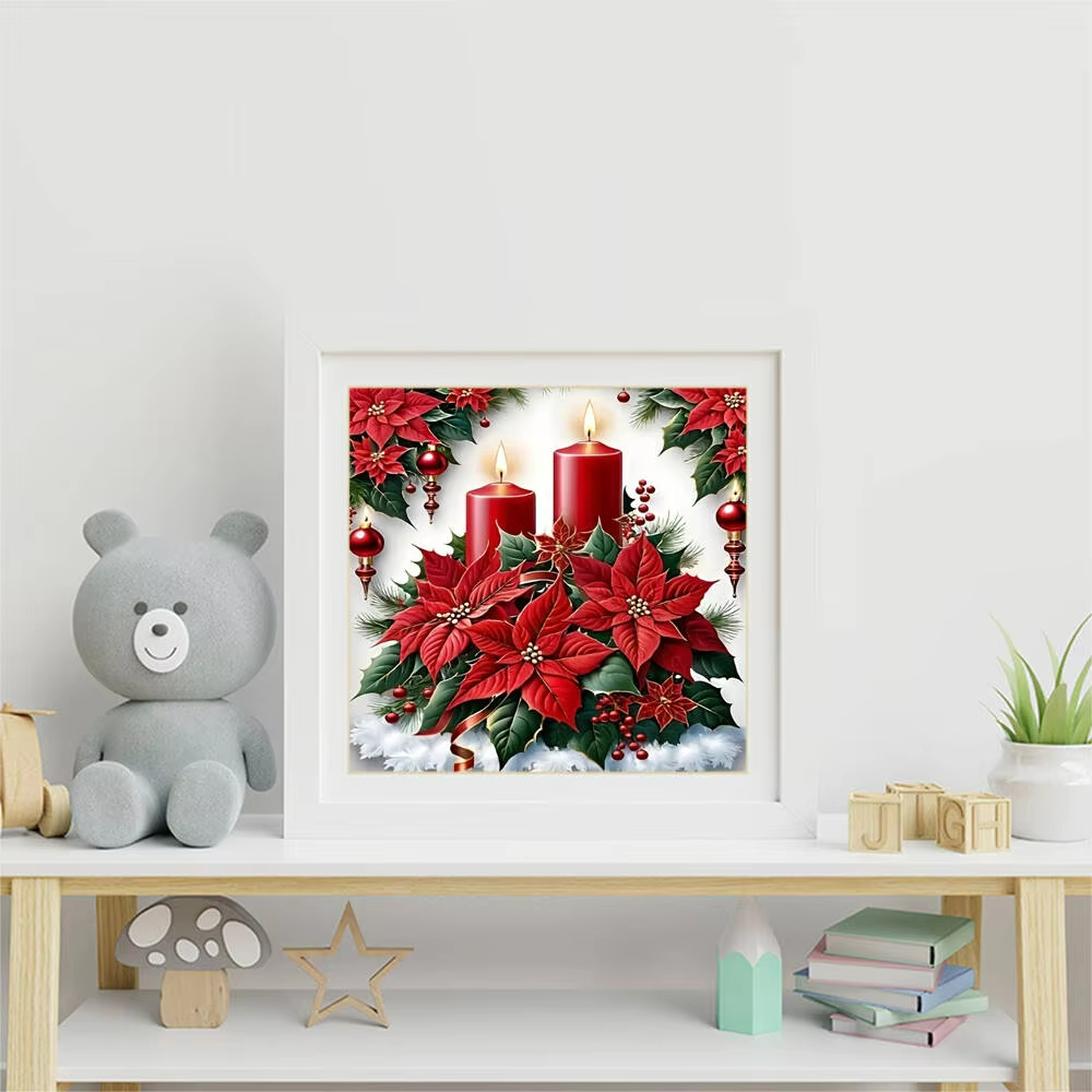 クリスマスリース DIY ダイヤモンドアートペインティングキ - Unique Art Craft のレビューと価格