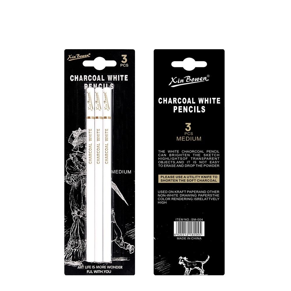 3本セット ソフト/ミディアム/ハード チャコールペンシルセ - Sketching Charcoal Set のレビューと価格