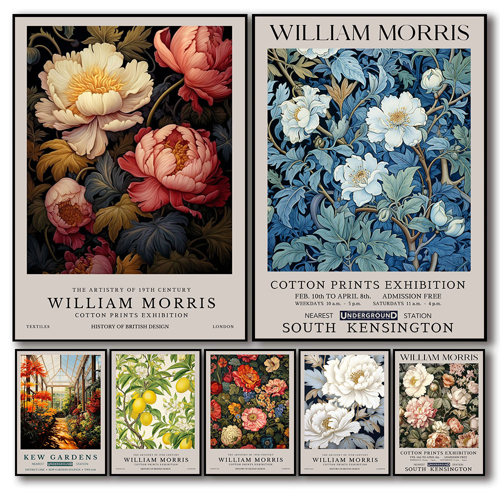 ヴィンテージウィリアムモリス展蝶月 & 星アートポスターキャ - Art Craft William Morris のレビューと価格