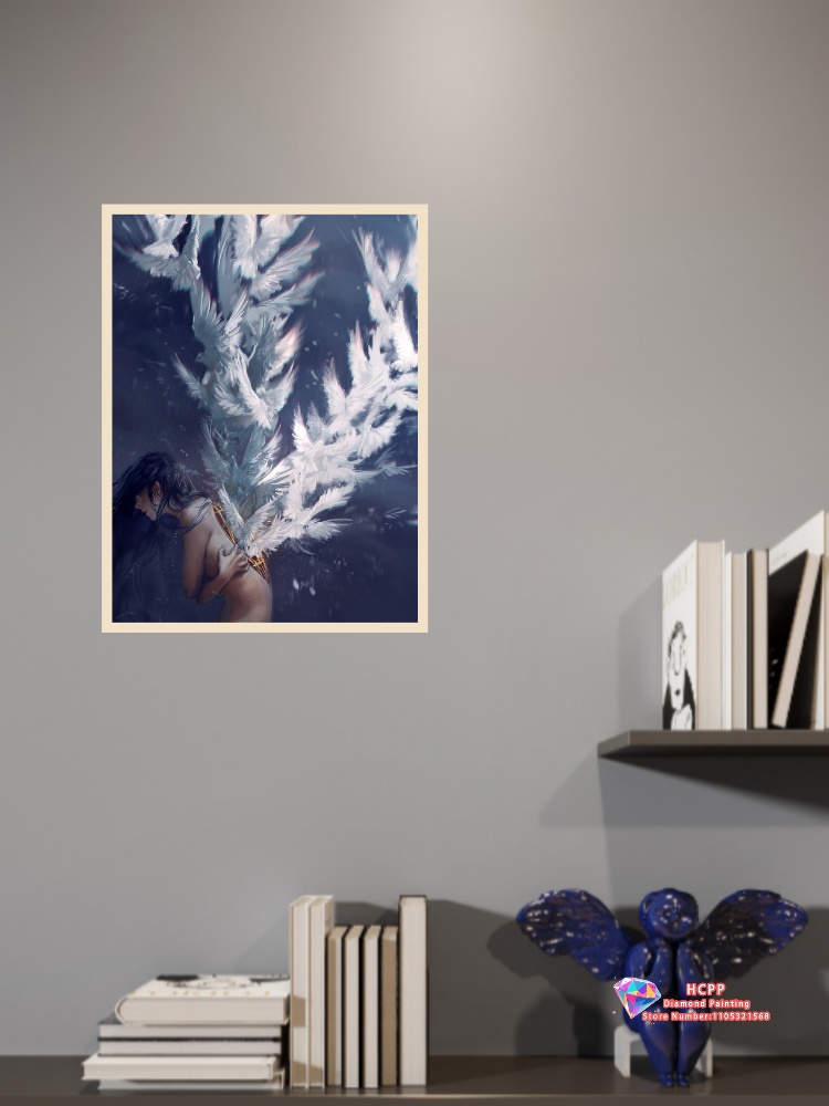 モダンガールダイヤモンドペインティングキット正方形ラウンドダ - Unique Art Craft のレビューと価格