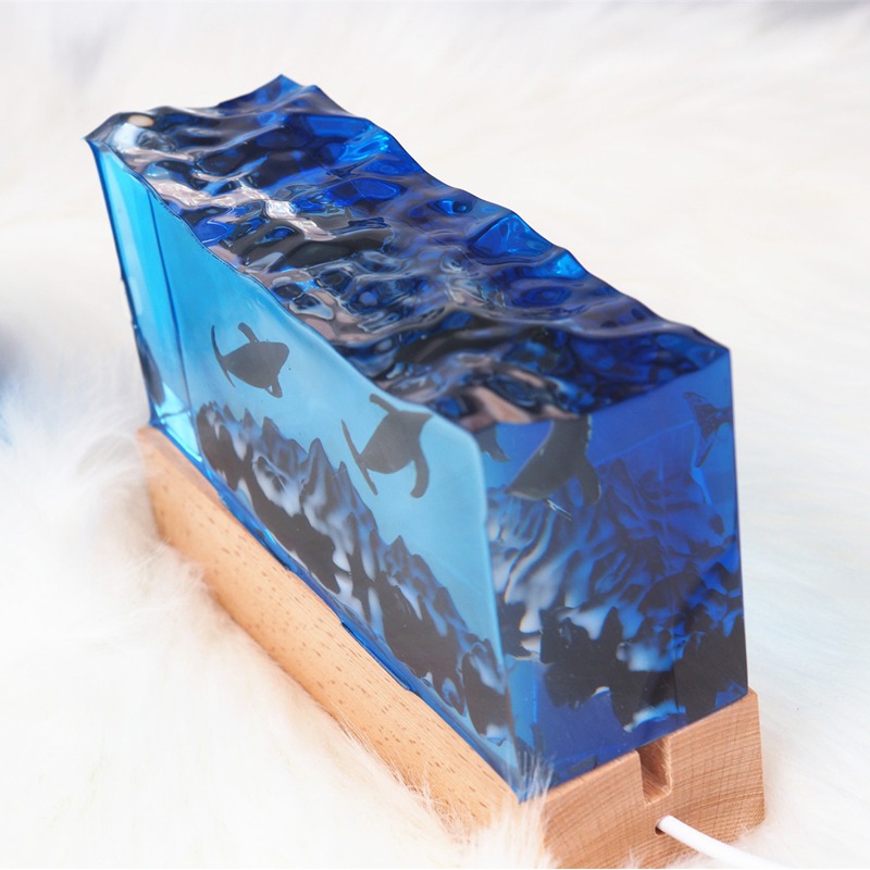 DIYレジン工芸ライト水中風景シリコンキャスティングモールド - Light Art And Craft のレビューと価格