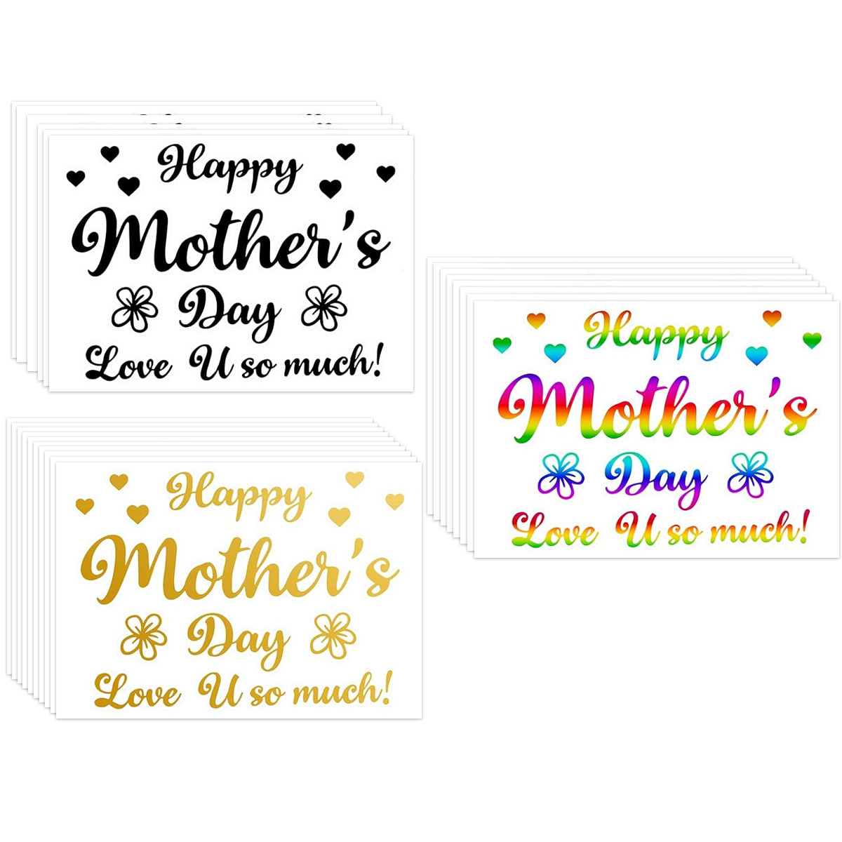 母の日パーティーバルーンステッカー クリアバブルウィンドウデ - Art And Craft For Mother'S Day のレビューと価格