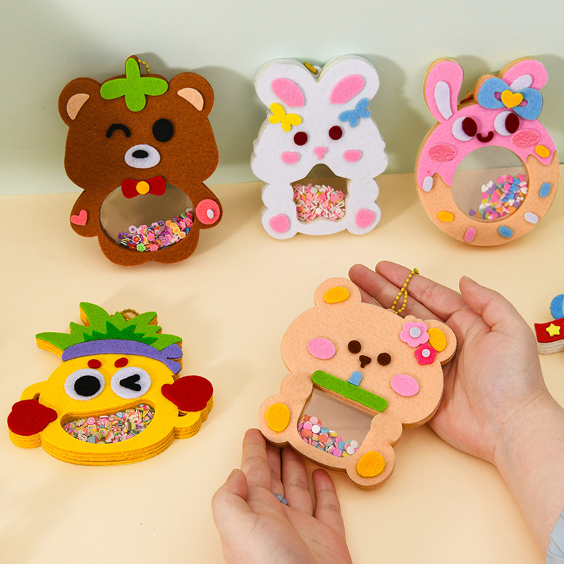 DIY動物シェイクペンダントアートクラフトキット 子供 男の - Art Craft 5 Year Old のレビューと価格
