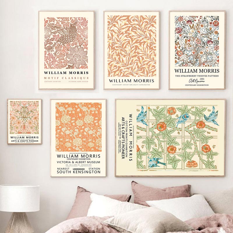 ウィリアムモリス美術館アート展示壁アートキャンバス絵画北欧ポ - Art Craft William Morris のレビューと価格