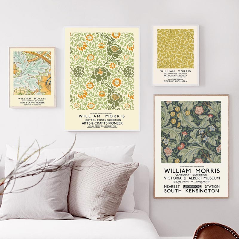 ウィリアムモリス美術館アート展示壁アートキャンバス絵画北欧ポ - Art Craft William Morris のレビューと価格