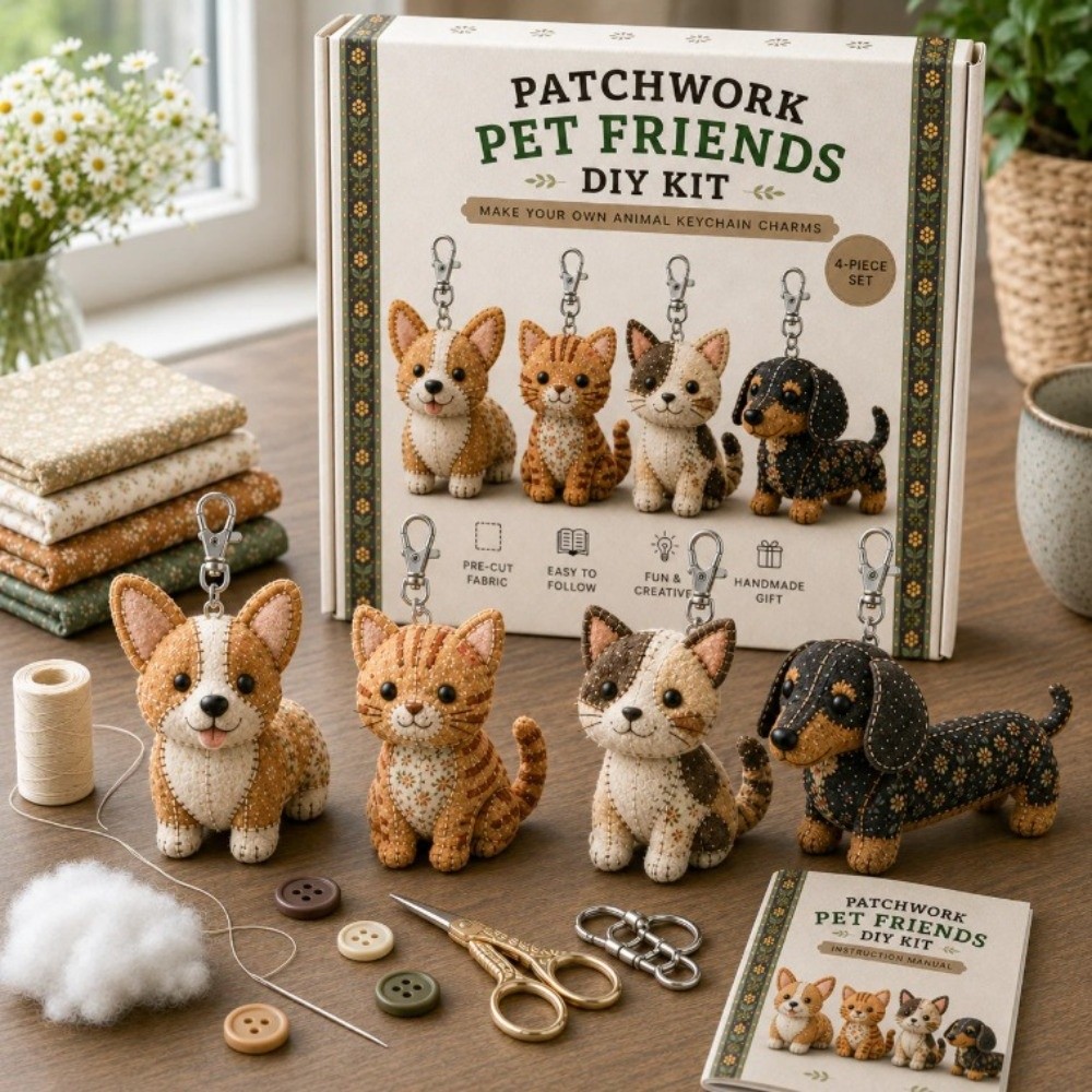 プレカット生地3DフェルトソーイングDIYキット漫画鳥動物チ - Unique Art Craft のレビューと価格