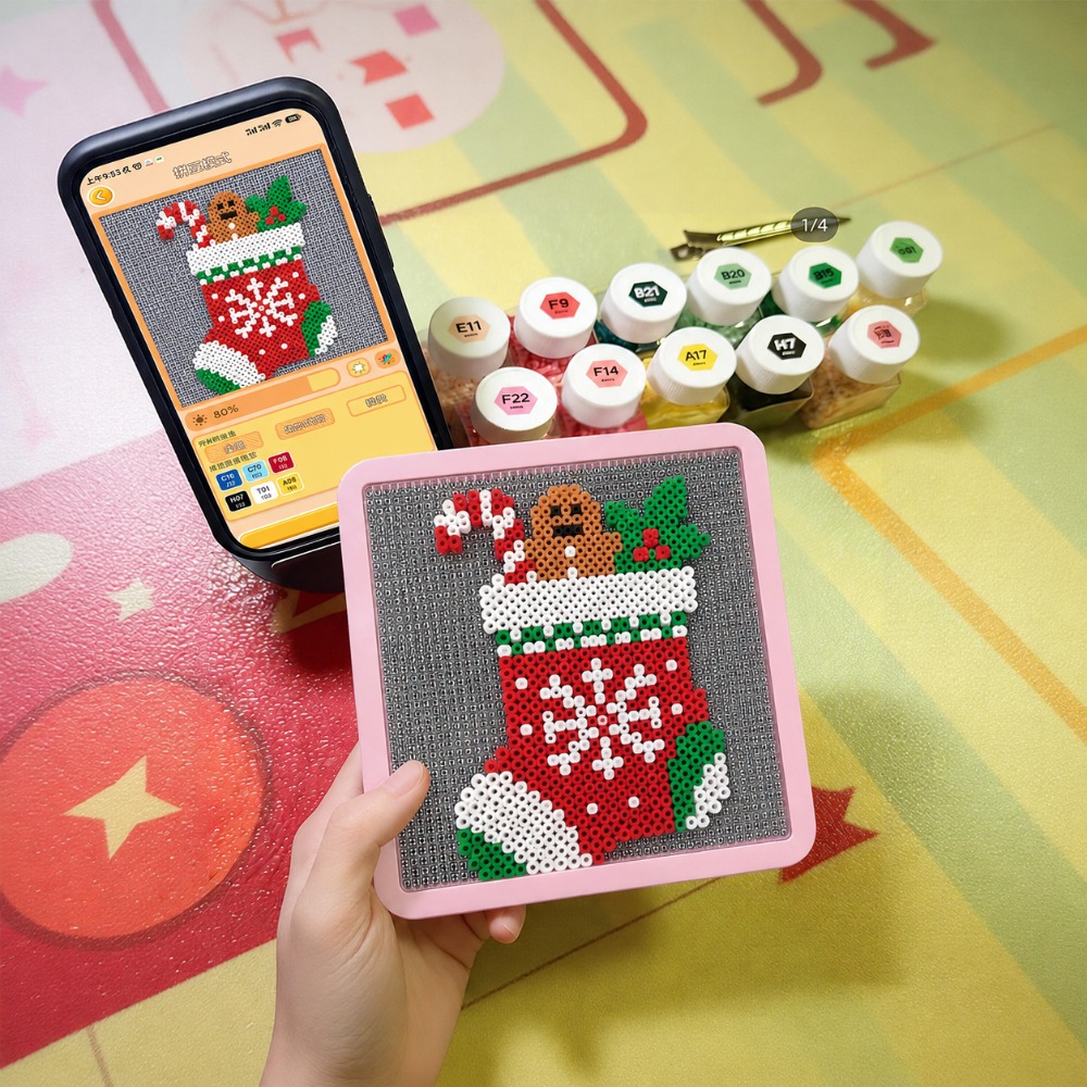 LEDスマートヒューズビーズペグボード、アプリでガイド付きパ - Art Craft And のレビューと価格