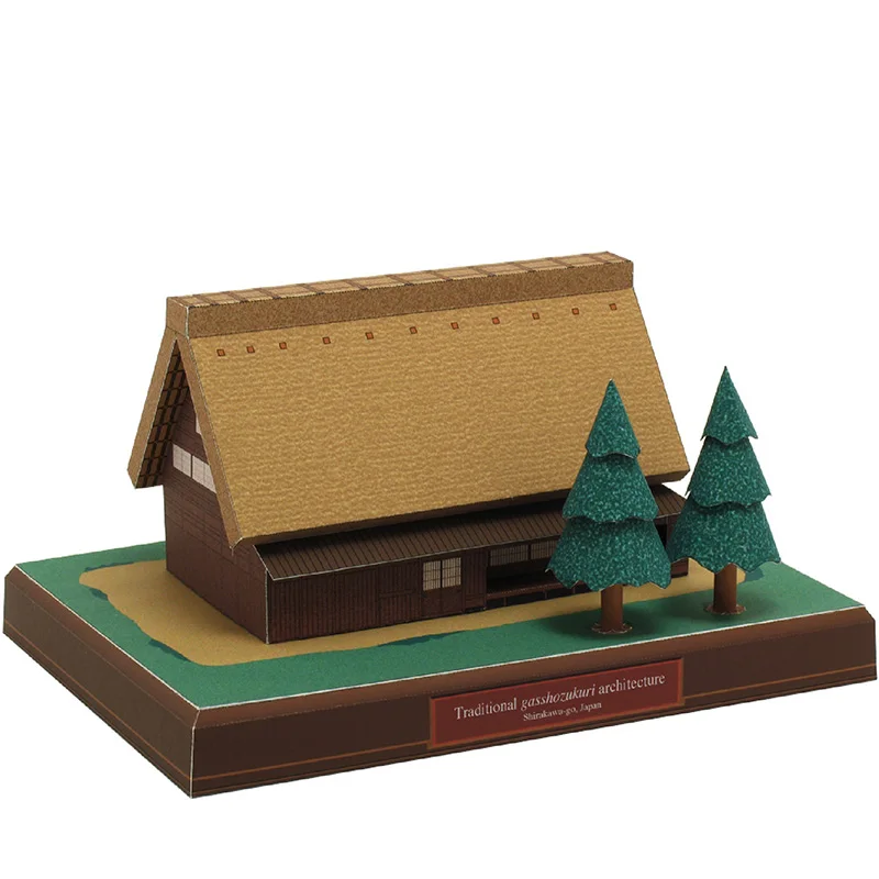 日本のカッテージガスショーズクリミニ3Dペーパーモデルハウス - Art Craft Center のレビューと価格