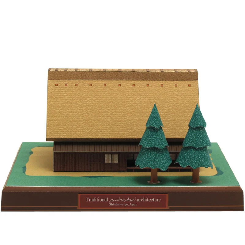 日本のカッテージガスショーズクリミニ3Dペーパーモデルハウス - Art Craft Center のレビューと価格