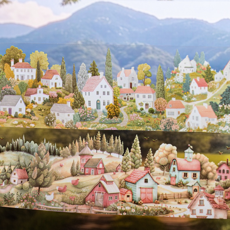 6巻セット 6cm×200cm ヴィレッジテーマPETテープ - Art Craft Notebook のレビューと価格