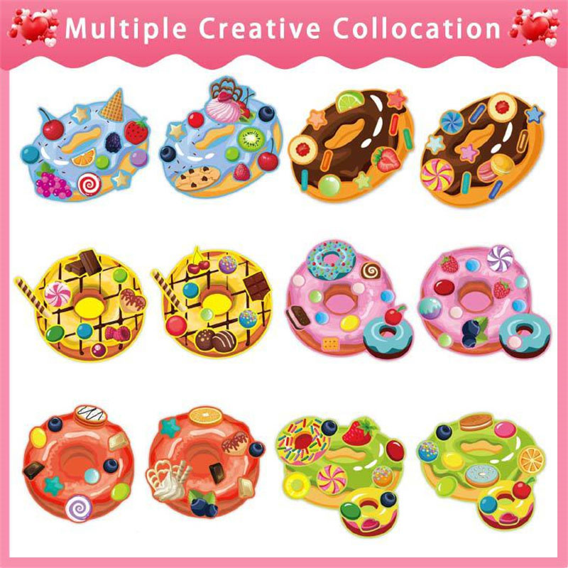 子供向けの顔型ドーナツステッカー、オリジナルデザートステッカ - Art Craft 5 Year Old のレビューと価格