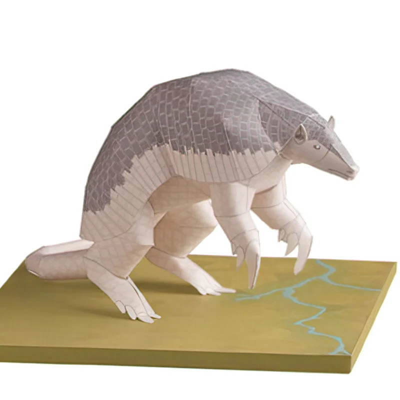 ミニ3D折りたたみ紙モデルペーパークラフト、巨大なアルマジロ - Art Craft Center のレビューと価格